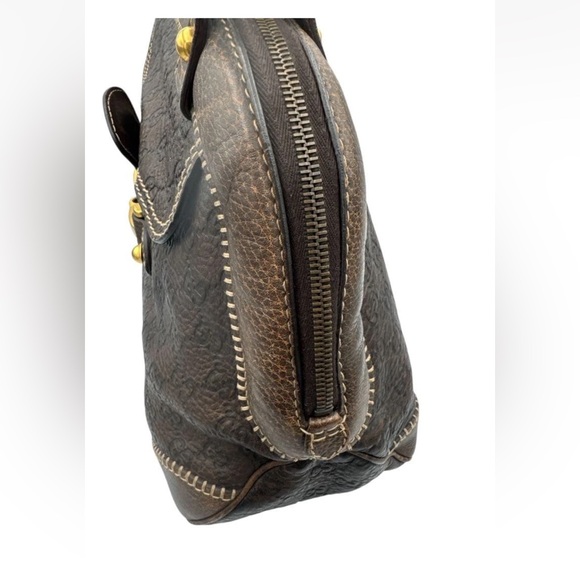 Gucci Dark Brown Leather Satchel - Picture 6 of 16